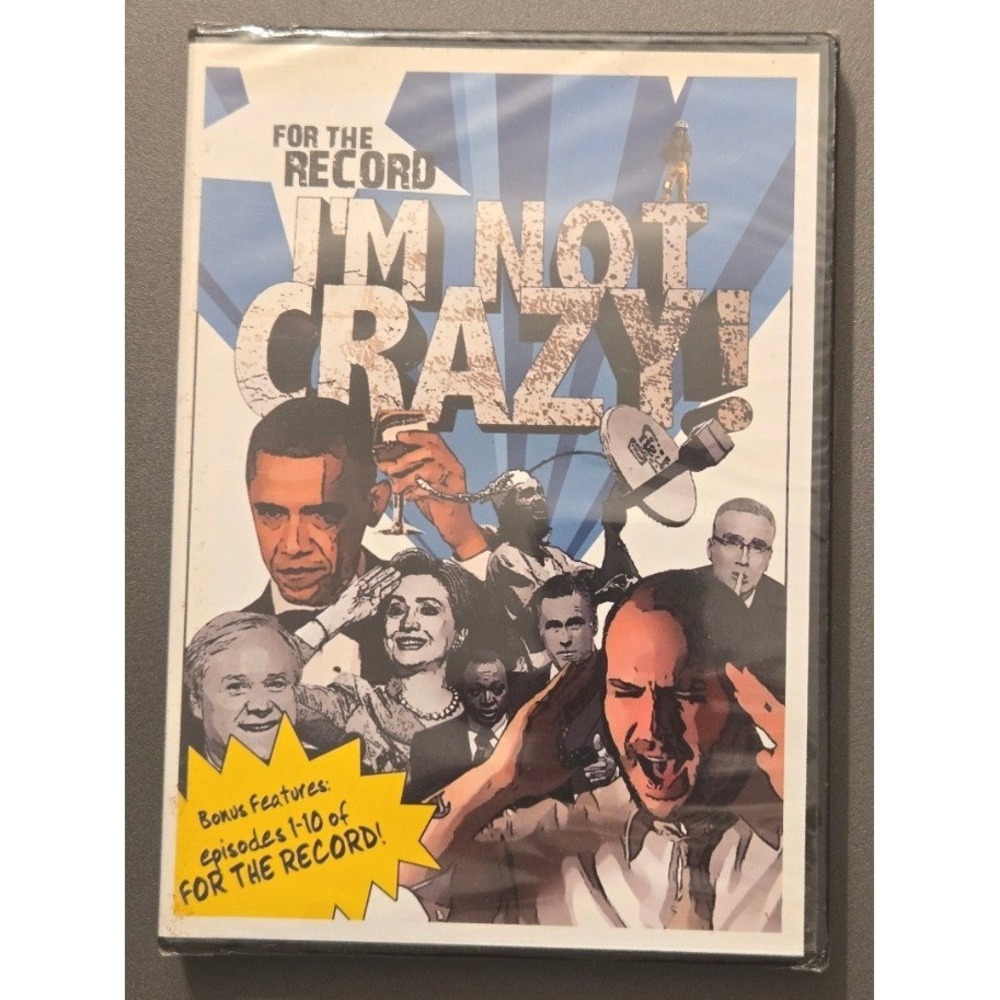 For The Record I'm Not Crazy DVD Molotov Mitchell Illuminati Pictures Sealed
